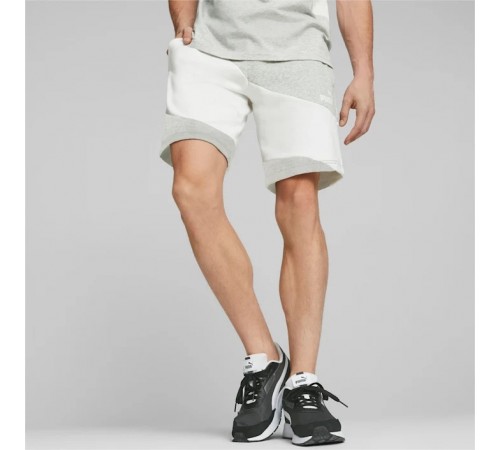 4sh PUMA 675175-04 POWER Cat Shorts Men - Light Gray Heather
